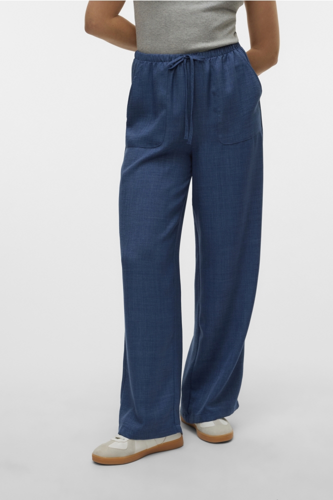 VMMELANEY HW LOOSE PANT WVN GA NOOS 10316385 DARK DENIM/MELANGE